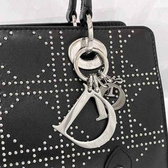 DIOR Black Leather Shoulder Bag - Picture 9 of 11